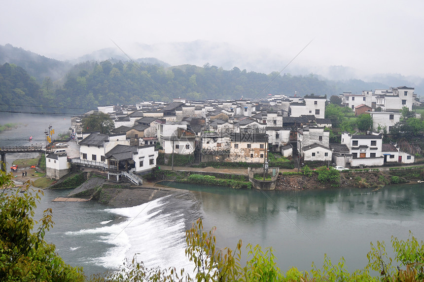 中国古城场景天空历史性建筑建筑学地标旅游村庄旅行图片