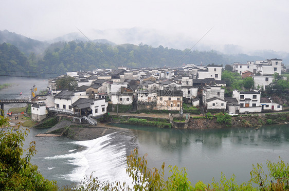 中国古城场景天空历史性建筑建筑学地标旅游村庄旅行图片