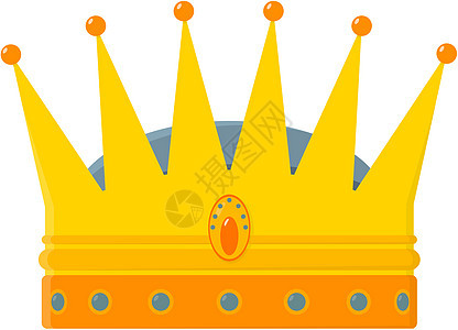 金皇冠 - 矢量说明背景图片