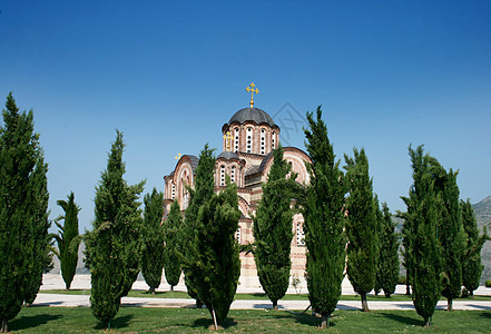 格拉查尼察修道院纪念碑信仰基督建筑教堂崇拜宗教教会图片