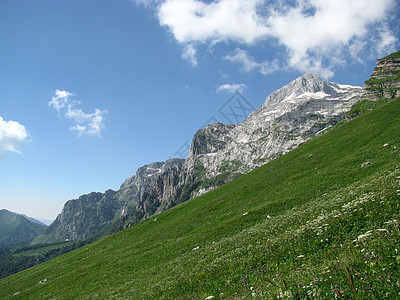 俄罗斯解脱木头植被风景文件高山斜坡登山距离天空图片