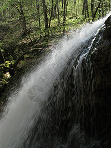 瀑布山脉旅行青菜石头风景对象自然保护区全景岩石频道图片