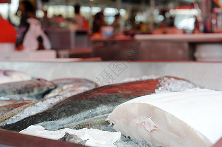 鱼市场店铺食物健康红色销售午餐贝类国王烹饪海洋图片