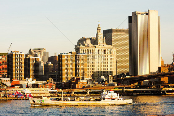 美国纽约市曼哈顿旅行世界建筑学河流地标建筑物风光建筑位置摩天大楼图片