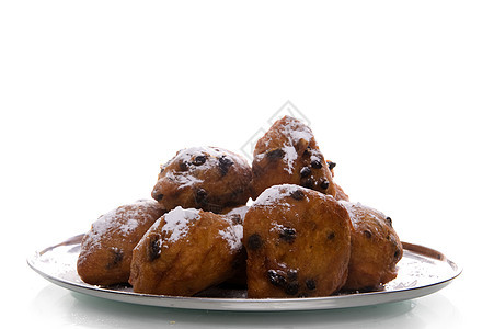 olibollen 奥利伯朗棕色传统橄榄球葡萄干国家食物盘子派对育肥图片