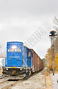 美国缅因州南巴黎 美国缅因州信号机车装置货物交通工具列车货车铁路运输铁路电机图片