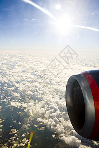 航空运输飞机的发动机客机外观飞行器旅行交通空运空气飞行引擎交通工具图片