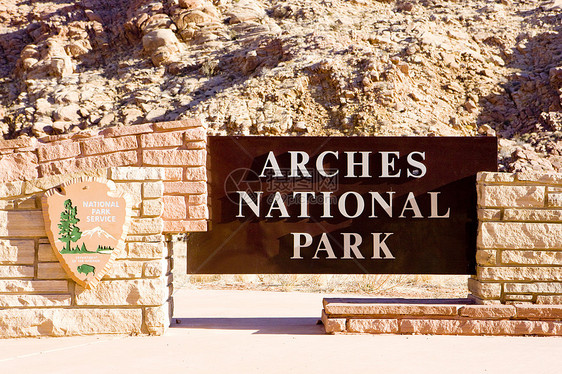 入口 Arches NP 犹他州 美国位置世界拱门旅行外观np自然保护区图片