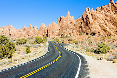 美国犹他州犹他州国家公园旅行位置拱门构造np侵蚀外观地质学风景自然保护区图片
