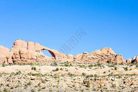 美国犹他州Arches国家公园天线拱 美国犹他州外观风景旅行世界位置np地质拱门构造自然保护区图片