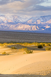 卡利福恩死亡谷国家公园水井沙沙沙沙沙丘位置起伏外观干旱旅行沙丘沙漠山脉风景流沙图片