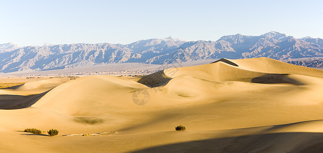 卡利福恩死亡谷国家公园水井沙沙沙沙沙丘旅行风景山脉外观干旱起伏世界位置沙漠流沙图片