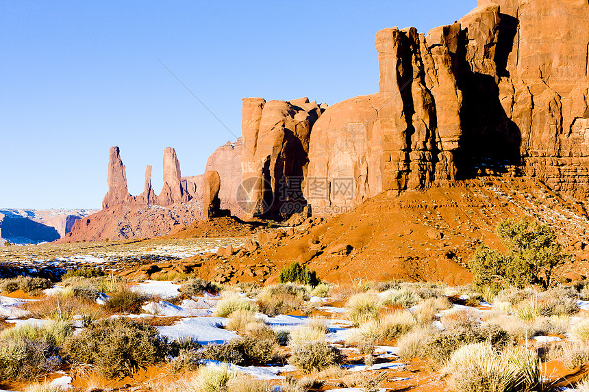 犹他州阿里索纳古迹谷国家公园三姐妹会风景地质侵蚀外观岩石地质学干旱旅行构造图片