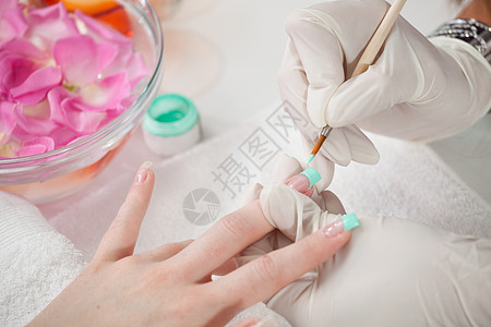 油漆指甲护理福利艺术美甲身体呵护人手美容师玫瑰卫生图片
