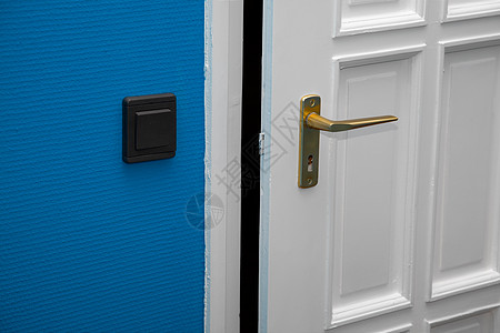 扇门木头建筑学白色安全隐私财产房间锁具木材入口图片
