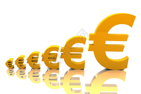 欧元升值货币财务股票账户利率插图财富投资生长金子图片