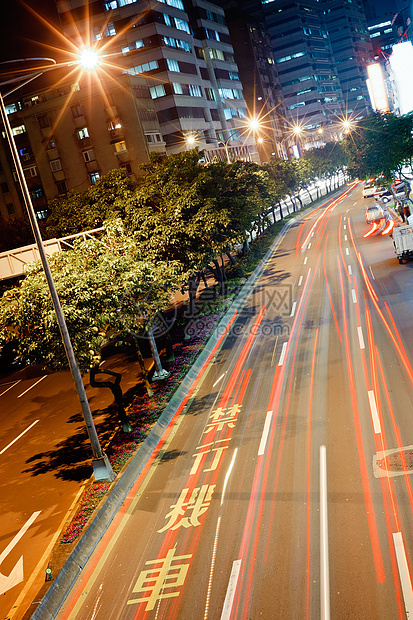 夜间的城市景色图片