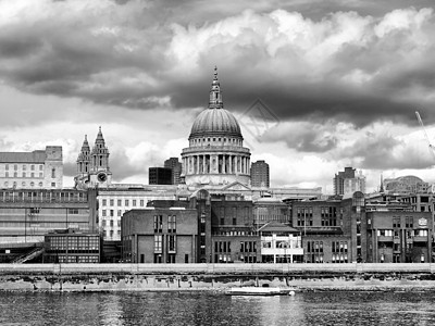伦敦圣保罗大教堂纪念碑宗教英语教会主场信仰建筑学建筑地标先生背景图片