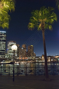 晚上好 靠近悉尼港 晚间接近悉尼港公园蓝色城市旅行地标运输日落反射旅游歌剧图片