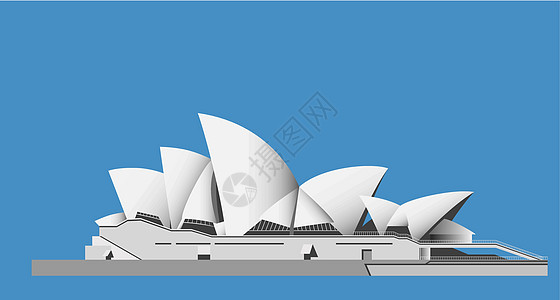 悉尼歌剧院     矢量旅行纪念碑建筑插图地标景点城市旅游图层构造图片