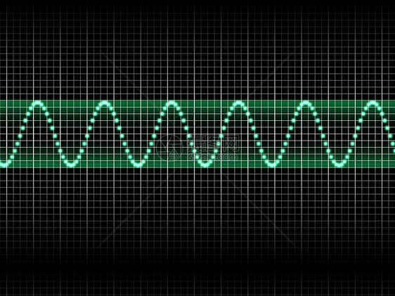 声音波青色体积电子产品均衡器技术坡度中风展示音乐插图图片