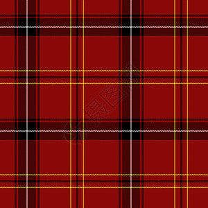 苏格兰格子红Tartan 无缝无缝模式背景