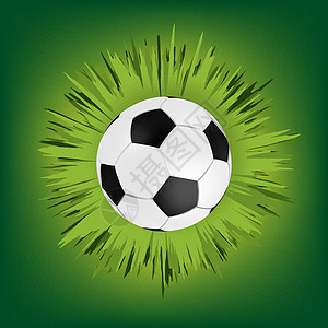 EPS 8 绿色呼叫区域带有足球球图片