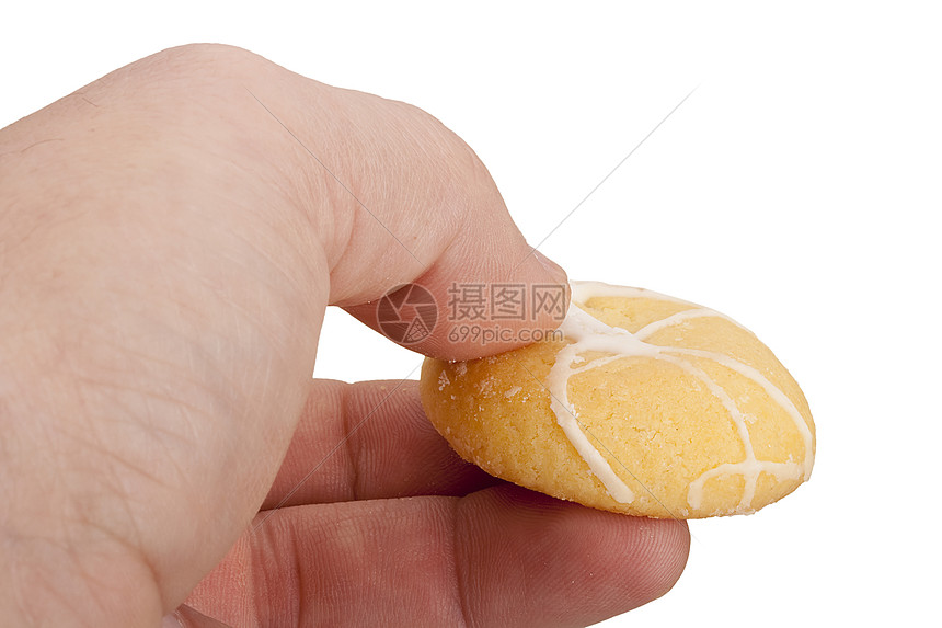 饼干面团甜点面包零食黄色烘烤男人糕点食物甜蜜白色图片