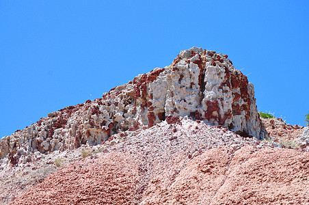 南澳大利亚州哈莱特湾保护公园的奇异岩层形成旅游地理岩石地形侵蚀国家蓝色公园荒野天空图片