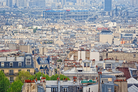 巴黎中心房子建筑景观历史旅行天际城市化全景中心防御图片