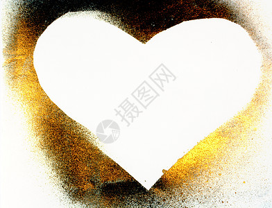 钣金喷漆心脏框架空白白色喷漆背景