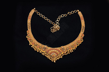 珠宝首饰挂坠盒魅力优雅礼物宏观奢华珠子宝石女性金子图片
