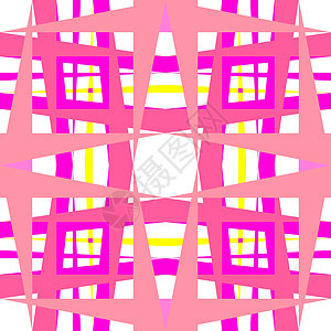 抽象几何粉色形状装饰品墙纸圆圈衣服绘画白色纺织品打印正方形插图图片