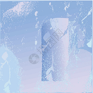 冻结玻璃纹理环境立方体蓝色水晶雪花宏观插图窗户液体反射图片