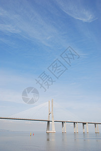 葡萄牙里斯本桥天空海洋伽马工程金属博览会纪念碑蓝色建筑学地标图片