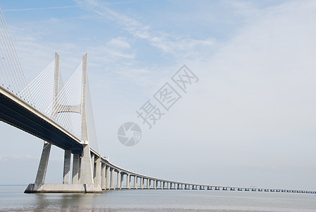 葡萄牙里斯本桥工程伽马海洋城市地标天空博览会纪念碑蓝色建筑学图片