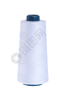 线索的共享筒管针线活工艺工具蓝色衣服棉布材料绿色线圈图片