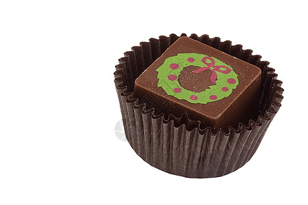甘蔗糖装饰乐趣棕色礼物巧克力营养盒子食物白色背景图片