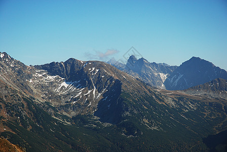 塔塔山海拔热情顶峰山峰冒险背景图片