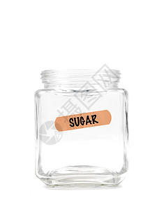 糖罐罐子玻璃标签食物储藏室厨房图片