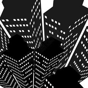 天架图图标插图城市摩天大楼住宅财产商业玻璃房子大厦图片