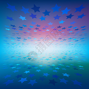 抽象恒星背景艺术太阳数字化正方形条纹插图点燃光束蓝色技术图片