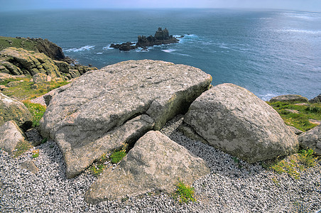 美丽的沿海风景海景日光巨石海岸石头生态土地海岸线悬崖支撑图片