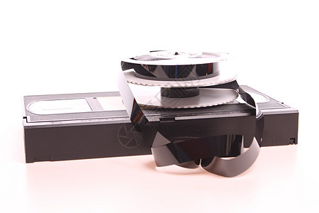 录像带数据录音机电影空白磁带黑色相机塑料标准卷轴图片