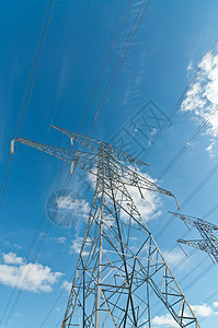 输电塔电磁极等电网天空线路力量电能能量电力水平电气照片图片