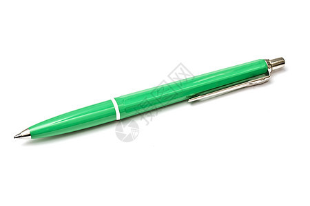 绿球球笔金属签名概念白色笔记圆珠笔办公室秘书贸易奢华图片