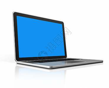 白上孤立的手提电脑屏幕网络监视器钥匙展示白色小路键盘笔记本商业图片