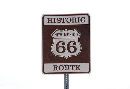 标志历史路线66棕色白色历史性签字公路图片