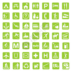 国家公园标志插图农村绿色生态洗手间休闲营地远足员闲暇图片