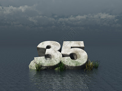 30 5 个风暴插图数学岩石芦苇数数蓝色周年纪念日纪念碑背景图片
